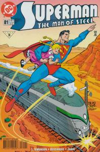Superman: The Man of Steel #81 VF/NM ; DC | Train Cover Louise Simonson