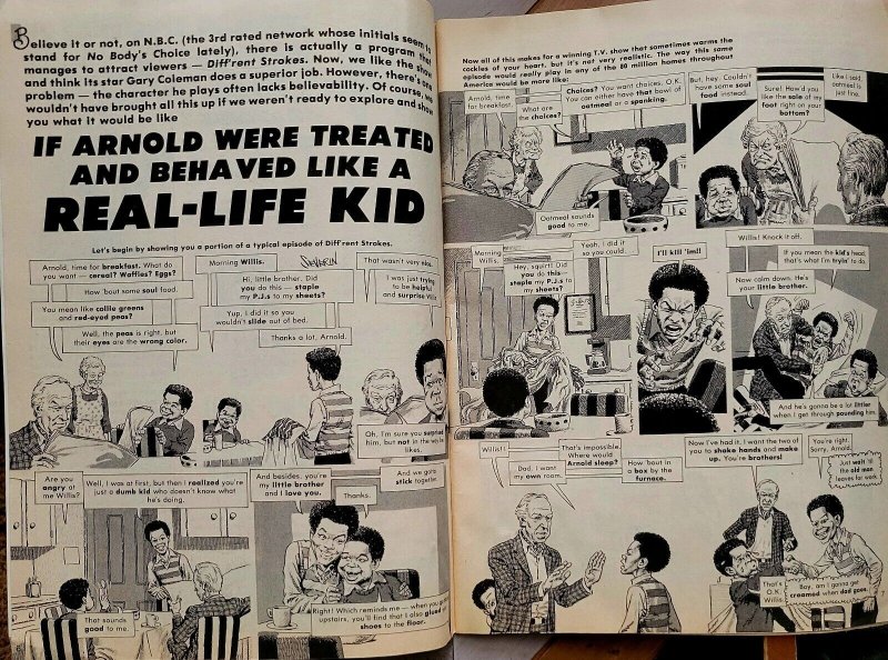 Vintage CRACKED Magazine #171 (Major 1980) JOHN SEVERIN Diff'rent Strokes Cover