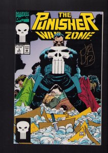 Punisher: War Zone #3 - SIGNED BY JOHN ROMITA JR! (9.2) 1992