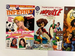 4 DC Comics JLA # 1 1 + Inferno # 3 + Impulse # 33 Batman Superman 35 JS44