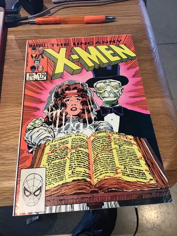 The Uncanny X-Men #179 (1984) Pike Road wedding issue! VF wow!
