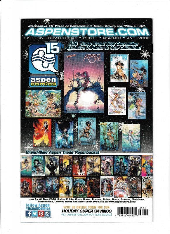 ARTIFACT ONE #03 (2018) ROMINA MORANELLI | COVER A | ASPEN COMICS