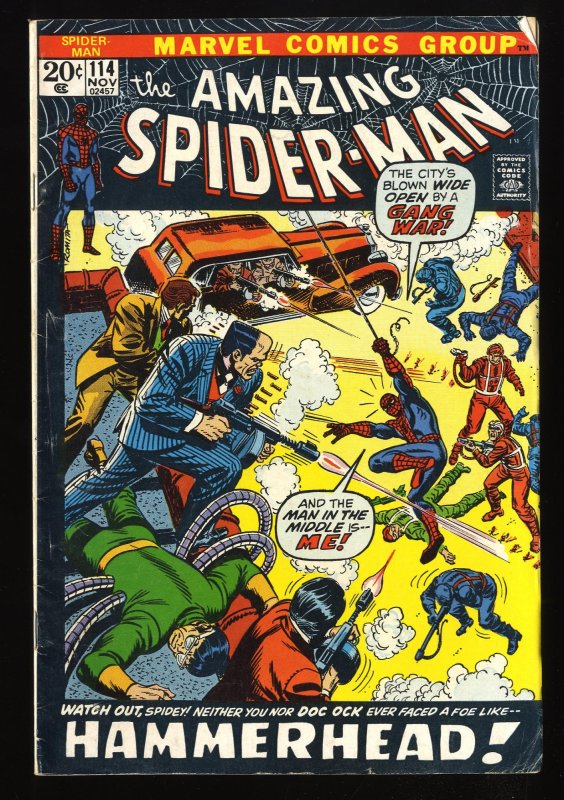 Amazing Spider-Man #114 VG- 3.5 Hammerhead! Marvel Comics Spiderman