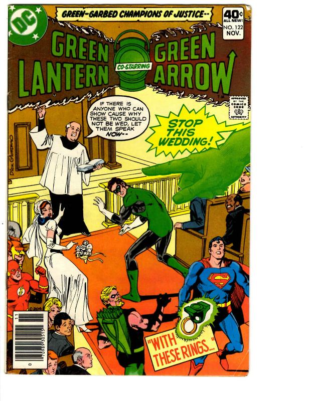 5 Green Lantern DC Comic Books # 118 121 122 123 124 Green Arrow Superman BH11