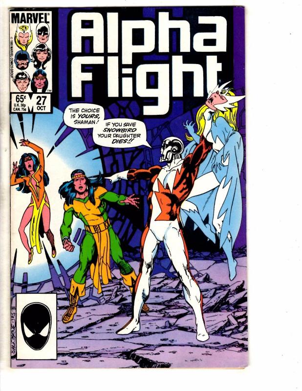 Lot Of 10 Alpha Flight Marvel Comic Books # 16 17 19 23 24 26 27 28 29 30 GJ1