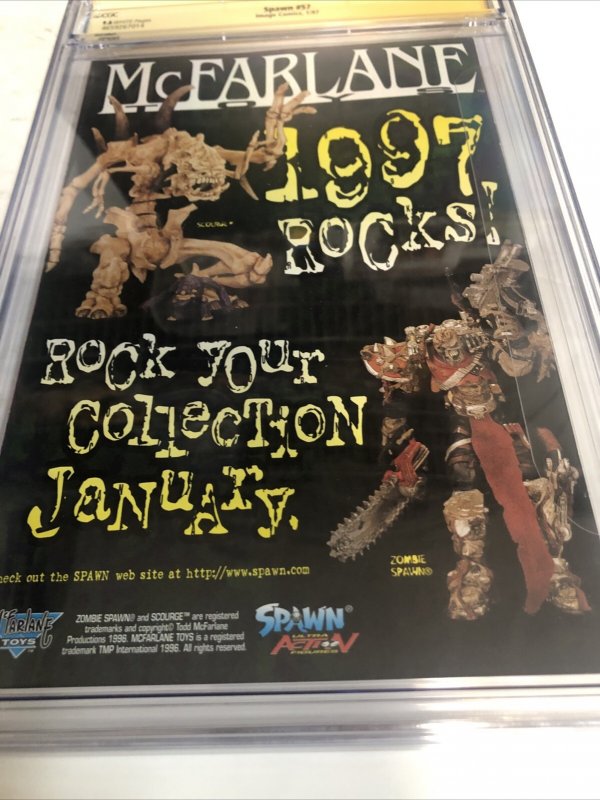 Spawn (1997) # 57 (CGC 9.6 SS) Signed Greg Capullo * Image Comics * Morrison