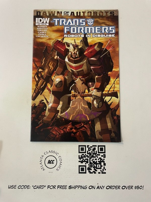 Transformers # 30 NM Subscription Cover IDW Comic Book Megatron Optimus P 3 J226