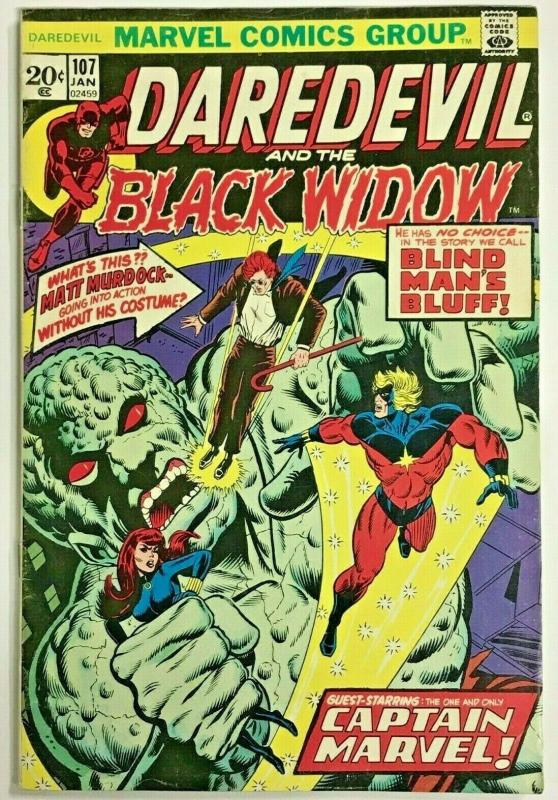 DAREDEVIL#107 FN/VF 1973 THANOS MARVEL BRONZE AGE COMICS