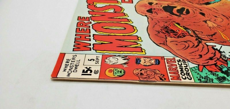 WHERE MONSTERS DWELL #5 (1970) Marvel