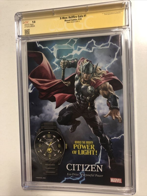 X-Men: Hellfire Gala (2022) #1 (CGC 9.8 SS WP) Signed A. Adams| Variant Cover A