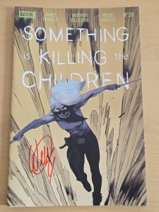 SOMETHING IS KILLING THE CHILDREN #38 SIGNED BY WERTHER DELLEDERA W/COA NM
