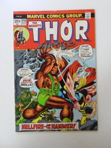 Thor #210 (1973) VG+ condition subscription crease