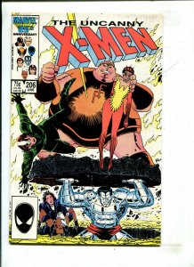 UNCANNY X-MEN #206 (DIRECT ED) (7.0) 1986 
