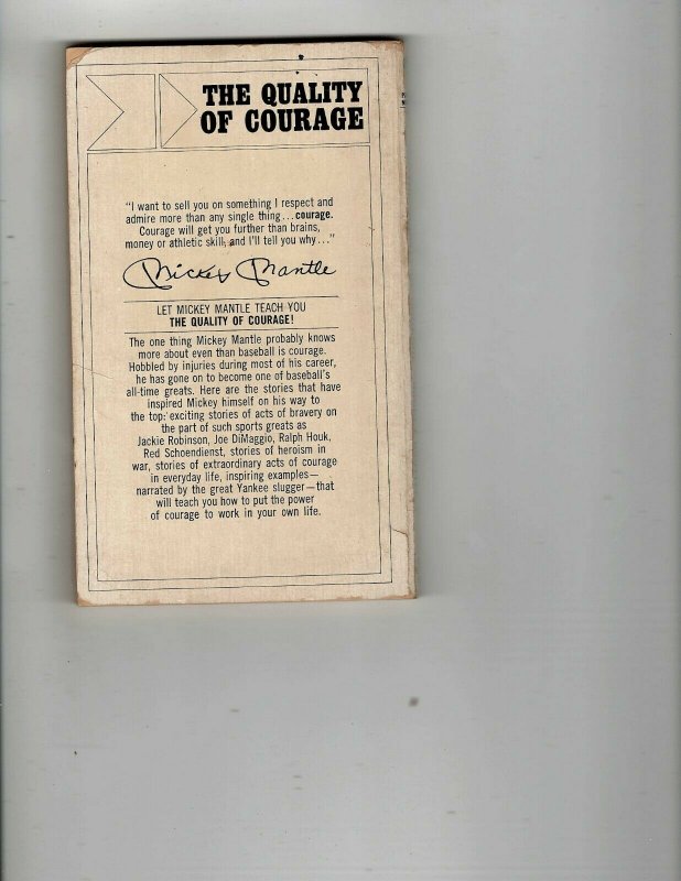 3 Books The Quality of Courage Mickey Mantle Indispensable Hank Aaron..714 JK27