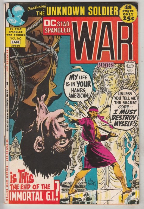 Star Spangled War Stories #160 (Jan-72) NM- High-Grade Unknown Soldier, Baloo...