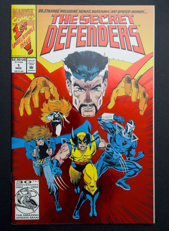 Secret Defenders #1 (1993) [Foil Cvr] VF/NM+