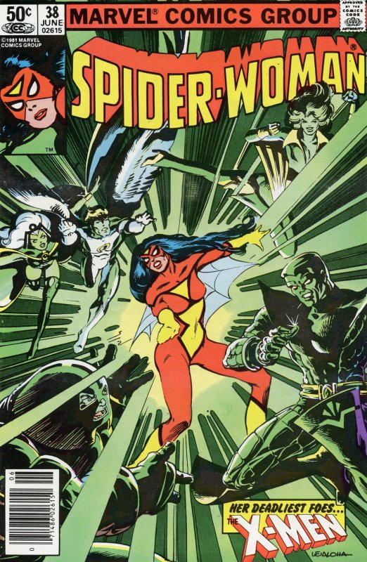 Spider-Woman #38 (1981) X-Men Crossover NM 9.4 Comic Book