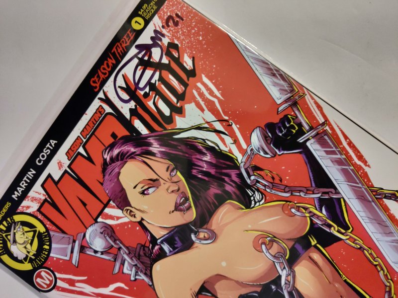 VAMPBLADE SEASON 3 #1 CVR D RISQUE VAR (Signed by Jason Martin includes COA)