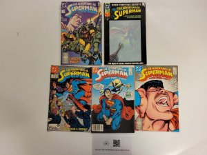 5 Superman DC Comic Books #433 438 442 446 500 Adventures 68 TJ18
