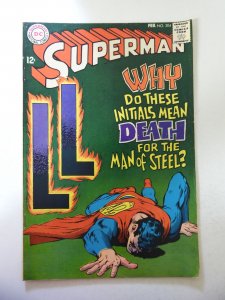 Superman #204 (1968) FN Condition stain fc