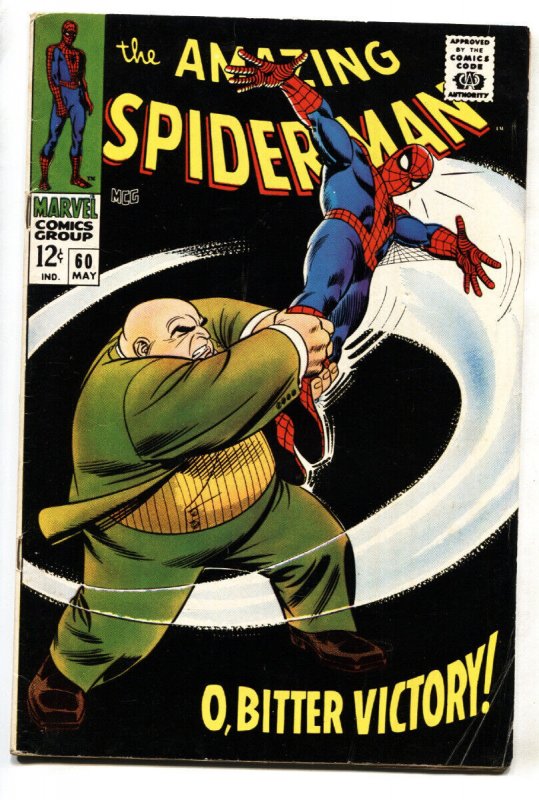 AMAZING SPIDER-MAN #60-1967-KINGPIN COMIC BOOK-SILVER-AGE VG+
