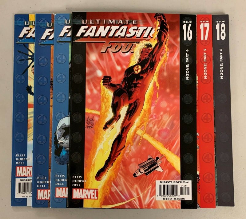 Ultimate Fantastic Four N-Zone (Marvel 2004) #13-18 Set Warren Ellis (8.5+) 