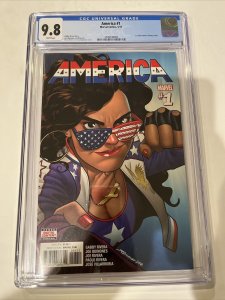 America (2017) # 1 (CGC 9.8 WP) 1st America Chavez Solo | Marvel Comics