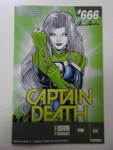 Lady Death: Oblivion Kiss Captain Death Emerald Edition (2016) NM Signed W/ COA!