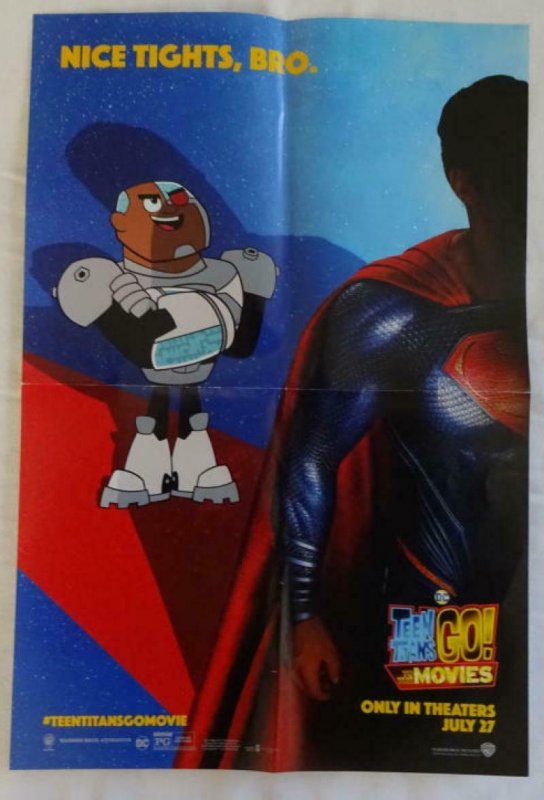 TEEN TITANS  Promo Poster , 11 x 17,  2018, DC, SUPERMAN  Unused 080