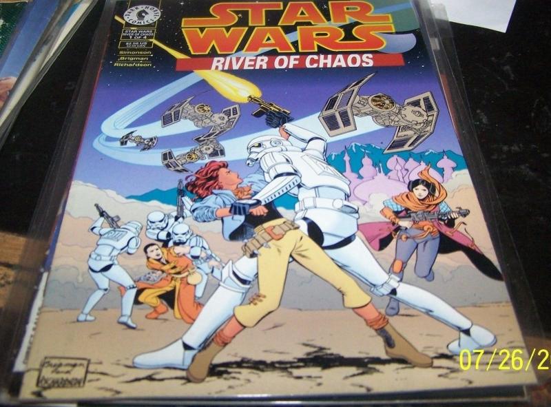 Star Wars: River of Chaos #1 +2 1995, Dark Horse JEDI  PALPATINE EMPIRE REBELS