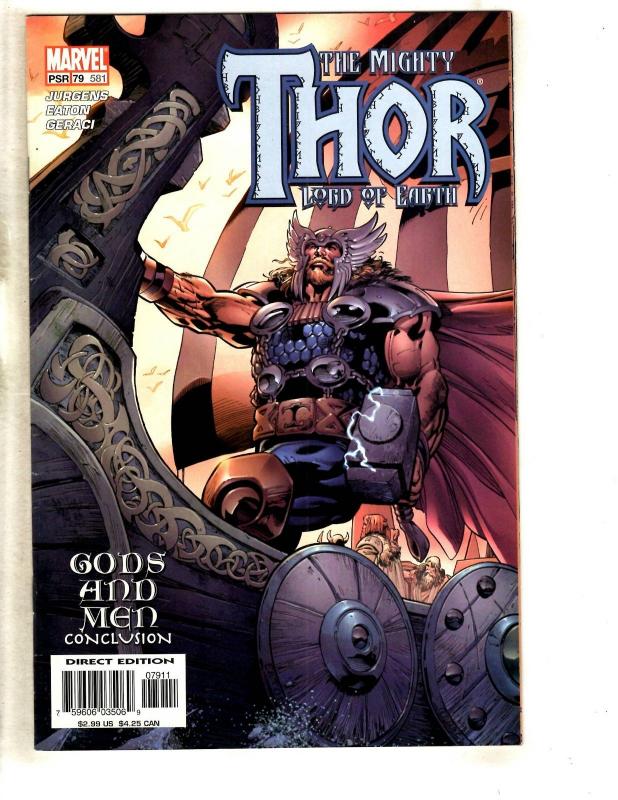 8 Mighty Thor Marvel Comic Books # 579 580 581 582 583 584 585 586 Loki MF20