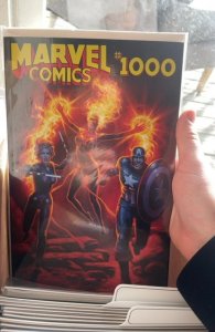 Marvel Comics #1000 Hildebrandt Cover (2019) Human Torch 
