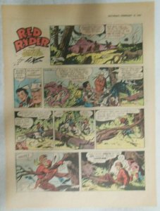 (41) Red Ryder Sunday Pages by Fred Harman from 1961 All Tabloid Page Size!