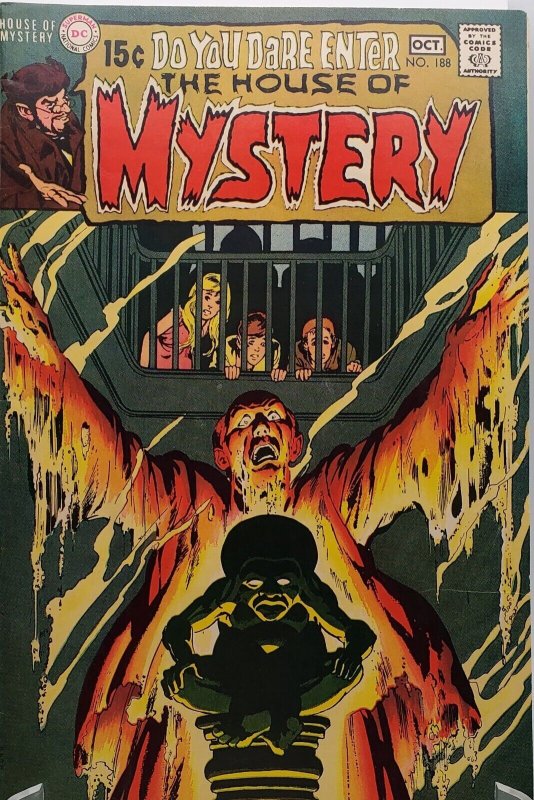 HOUSE OF MYSTERY #188 (1970) WRIGHTSON ART NEAL ADAMS COVER VF/NM