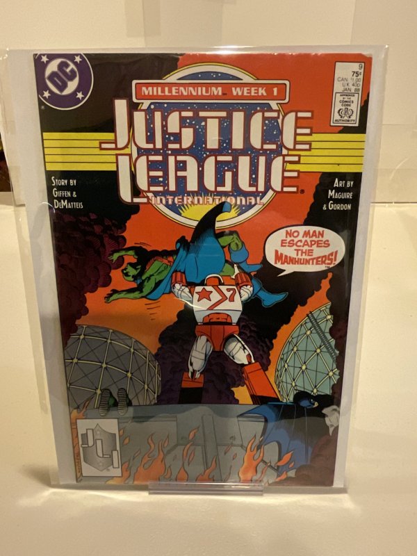 Justice League International #9  1988  9.0 (our highest grade)  Maguire Art!