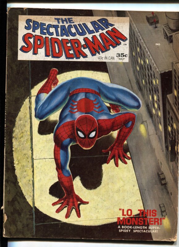 SPECTACULAR SPIDER-MAN #1-Romita art-1968-MAGAZINE SIZE-COLOR G