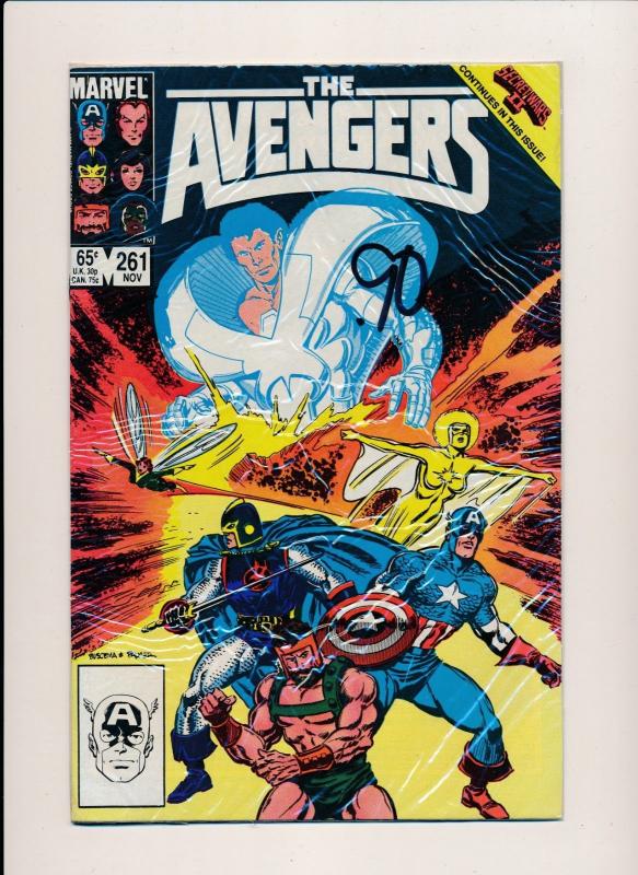 Marvel Comics THE AVENGERS Lot of 5 #259,260,261,263,265  FINE/VERY FINE (HX718)