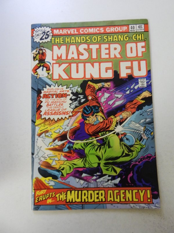Master of Kung Fu #40 (1976) VF condition