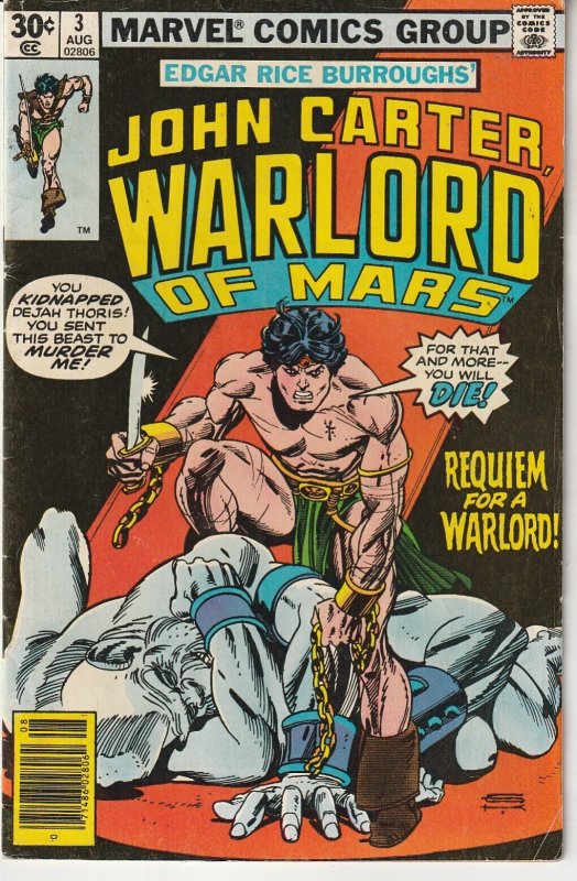 John Carter Warlord of Mars #3 (1977)