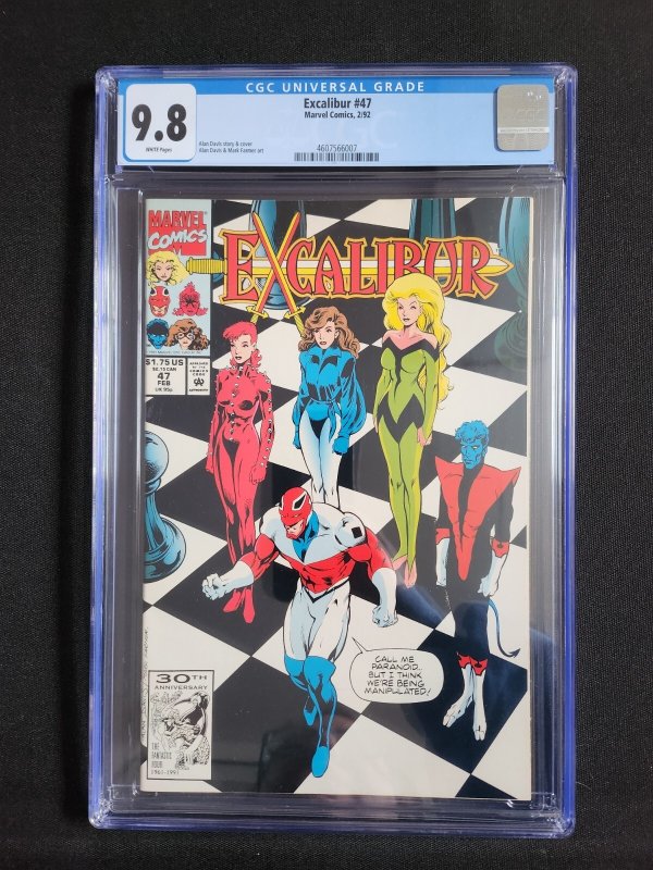 Excalibur #47 - Alan Davis Story, Art & Cover / Mike Farmer Art (CGC 9.8) 1992