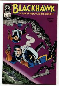 BLACKHAWK #2-1989-Pasko-Burchett-comic book DC NM-