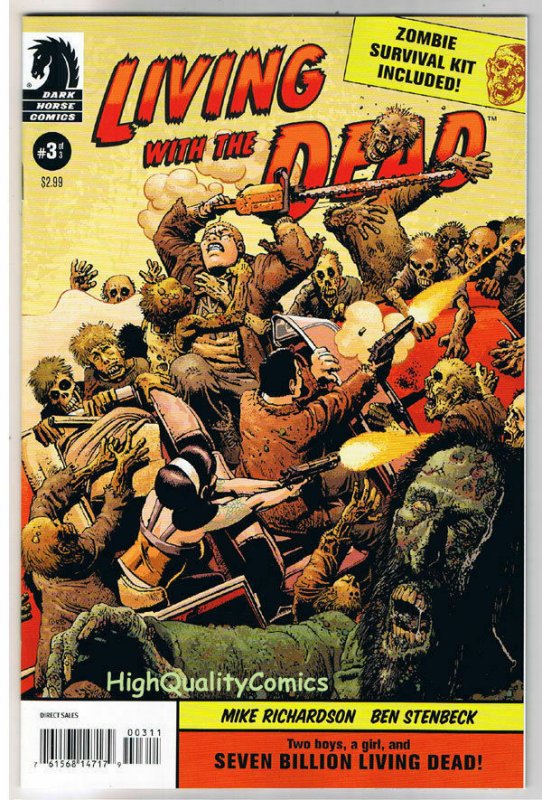 LIVING with the DEAD #3, NM+, Richard Corben, Zombies, 2007, more RC in store