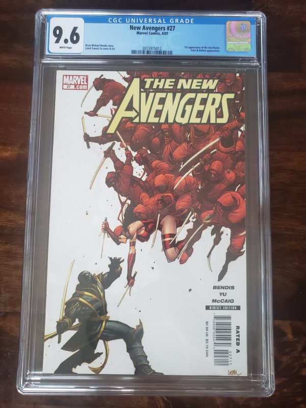 New Avengers 27 CGC 9.6 1st appearance of the new Ronin