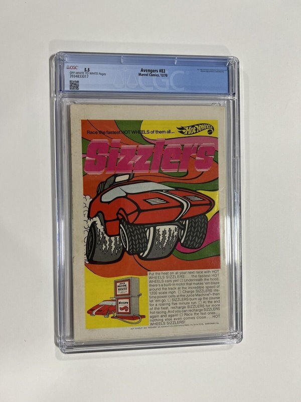 AVENGERS 83 CGC 5.5 OW/W PAGES MARVEL 1970 