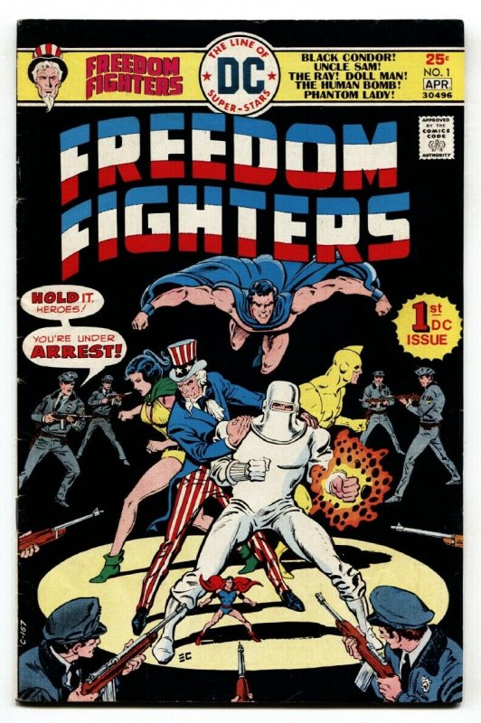 Freedom Fighters #1-1976-First issue-comic book-DC