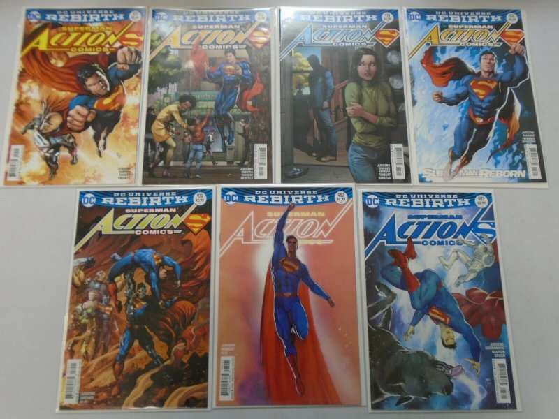 Action Comics lot 21 different #960-991 variant covers avg 8.5 VF+ (2016-18)