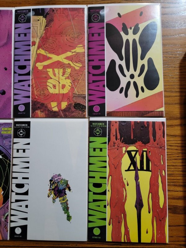 Watchmen 1-12 Complete Set Run! ~ NEAR MINT NM ~ 1986 DC Comics
