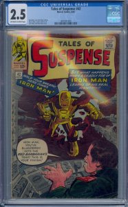 TALES OF SUSPENSE #42 CGC 2.5 IRON MAN JACK KIRBY STEVE DITKO DON HECK