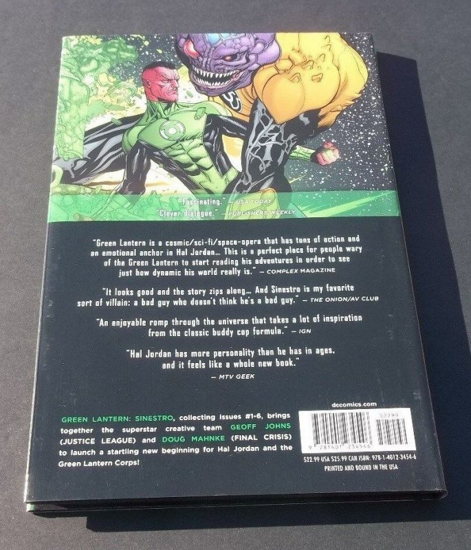 Green Lantern Sinestro V1 Hardcover Book NM DC Comics Geoff Johns Sci-Fi 