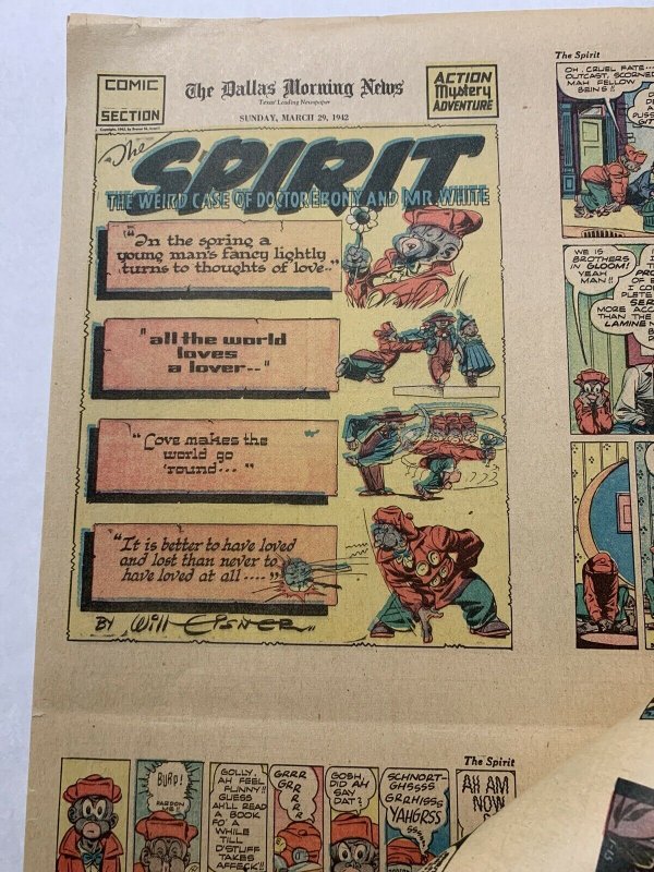 The Spirit Comic Book Section Spetember 7 1941 - April 15 1942 12 Total Complete